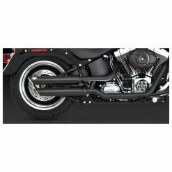 Vance & Hines PCX 3" Round Twin Slash Slip-On Mufflers Black