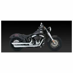 Vance & Hines PCX 3" Round Twin Slash Slip-On Mufflers Chrome