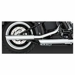 Vance & Hines PCX 3" Round Twin Slash Slip-On Mufflers Chrome