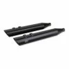 S&S Cycle 4" Slash Down Black Slip-On Mufflers
