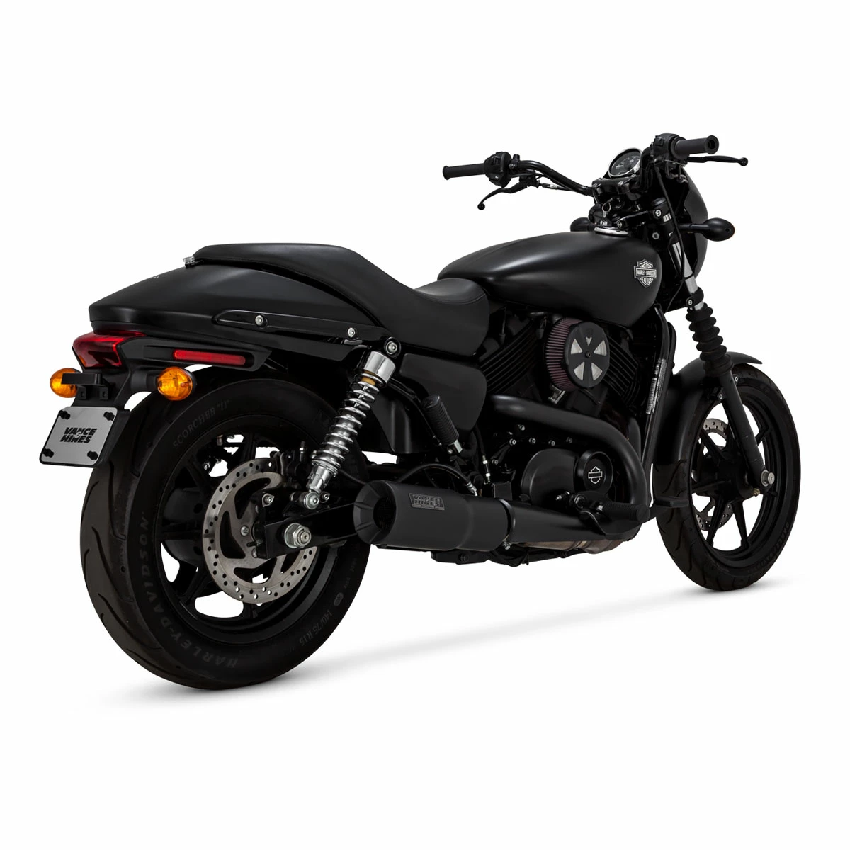 Vance & Hines 4-1/2″ Hi-Output Slip-On Muffler Black 2 Vance & Hines 4-1/2″ Hi-Output Slip-On Muffler Black - Image 2