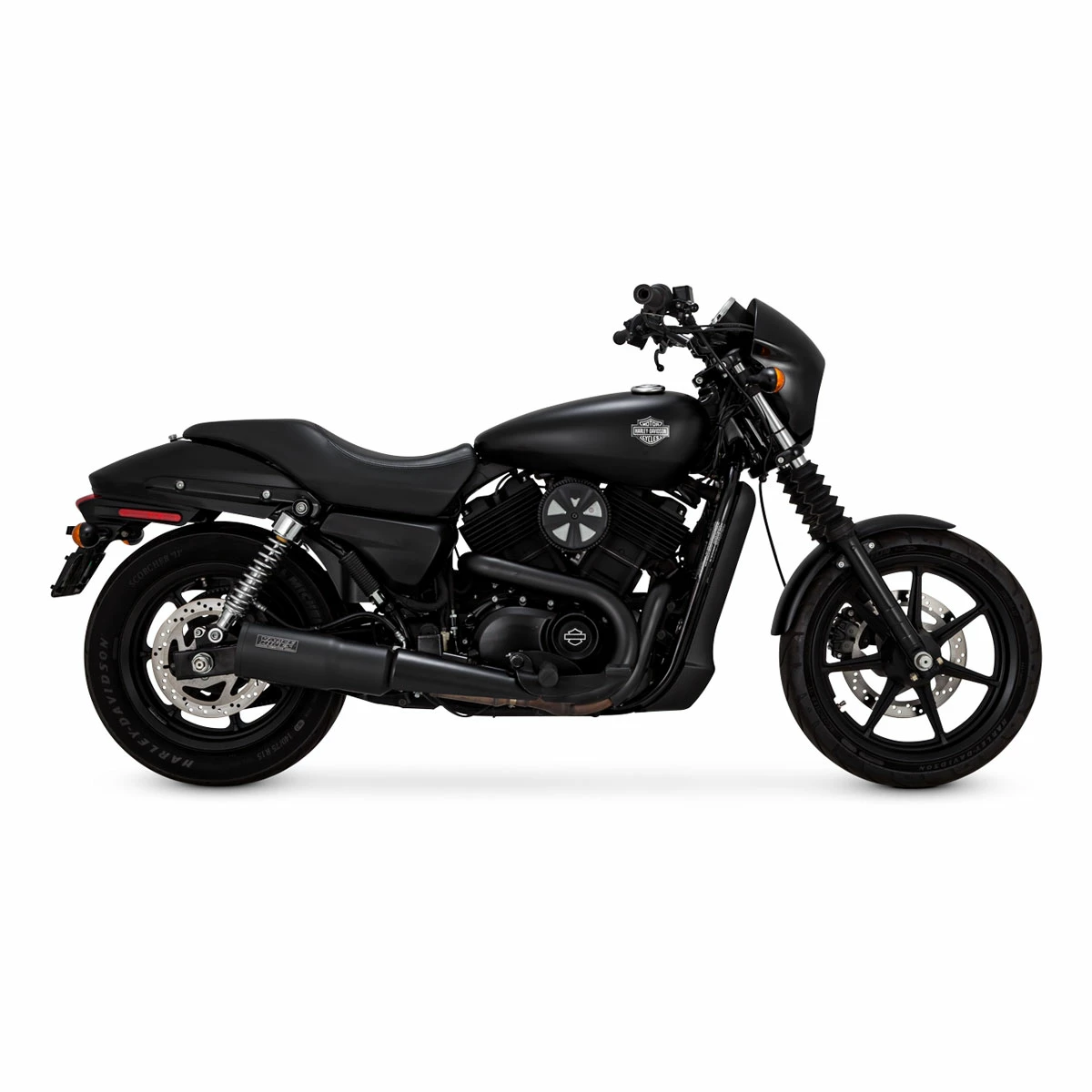 Vance & Hines 4-1/2″ Hi-Output Slip-On Muffler Black 4 Vance & Hines 4-1/2″ Hi-Output Slip-On Muffler Black - Image 4