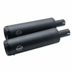 S&S Cycle Grand National Black Slip-On Mufflers