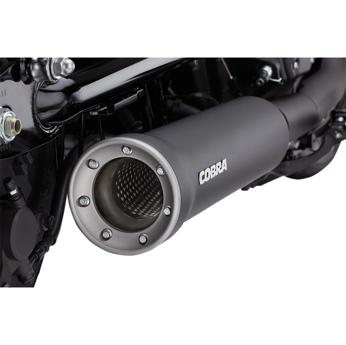 Cobra 4" Black Slip-On Muffler 3 Cobra 4" Black Slip-On Muffler - Image 3