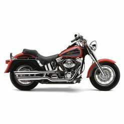 Cobra 3" Slashcut Slip On Mufflers Chrome With Billet Tips