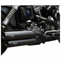 S&S Cycle Grand National Black Slip-On Mufflers