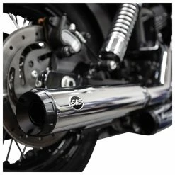 S&S Cycle Grand National 3-1/4" Chrome Slip-On Mufflers -Exhaust Pipes Sales 305 2721 C V1