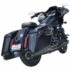 S&S Cycle Shadow Pipe Black For Sidewinder 2-into-1 Exhaust -Exhaust Pipes Sales 360 1006 D V3