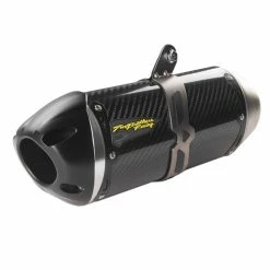 Two Brothers Racing S1R Slip On Black Carbon Fiber