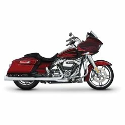 Rinehart Racing 4" DBX40 Slip-On Mufflers Chrome With Chrome End Caps