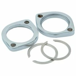 J&P Cycles Chrome Exhaust Flange And Retaining Ring Kit