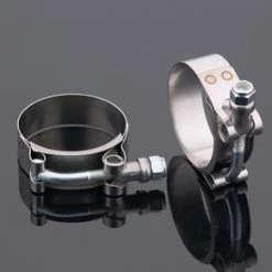 V-Twin Manufacturing Stainless Steel Exhaust Clamps