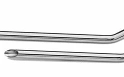 Paughco 1-3/4" Shotgun Slash-Cut Drag Pipes For Rigid Frames, Electric Start