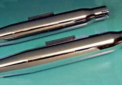 V-Twin Manufacturing Chrome Universal Slip-On Mufflers