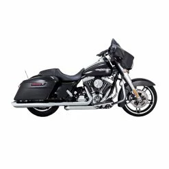 Vance & Hines Twin Slash 4" Round Slip-Ons Chrome