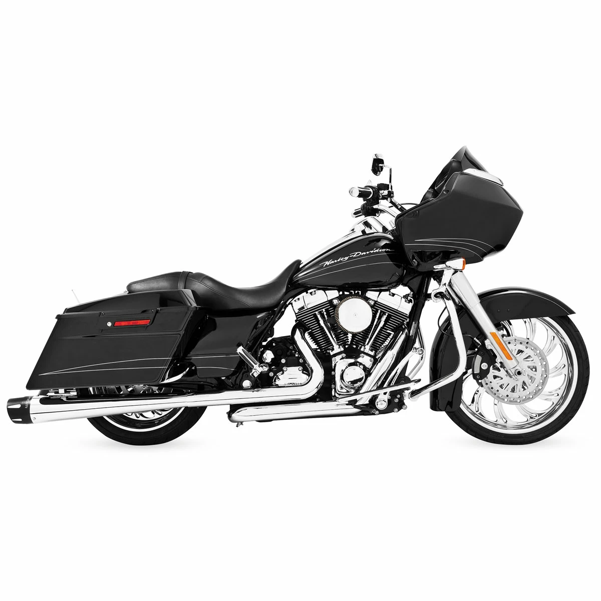 Freedom Performance Exhaust Freedom Performance 4.5" Combat Series Chrome Slip-On Mufflers 2 Freedom Performance Exhaust Freedom Performance 4.5" Combat Series Chrome Slip-On Mufflers - Image 2