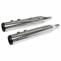 S&S Cycle 4.5" GNX Chrome Slip-On Mufflers