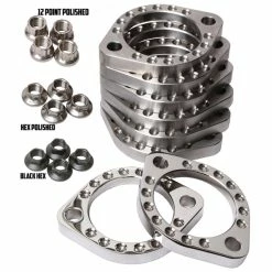 Evolution Industries Stainless Steel Exhaust Clamps W/Polished ARP 12 Point Cover -Exhaust Pipes Sales 724 907 C V1