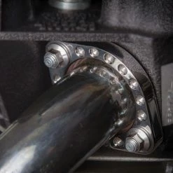 Evolution Industries Stainless Steel Exhaust Clamps W/Black ARP Hex Flange Nut Hardware