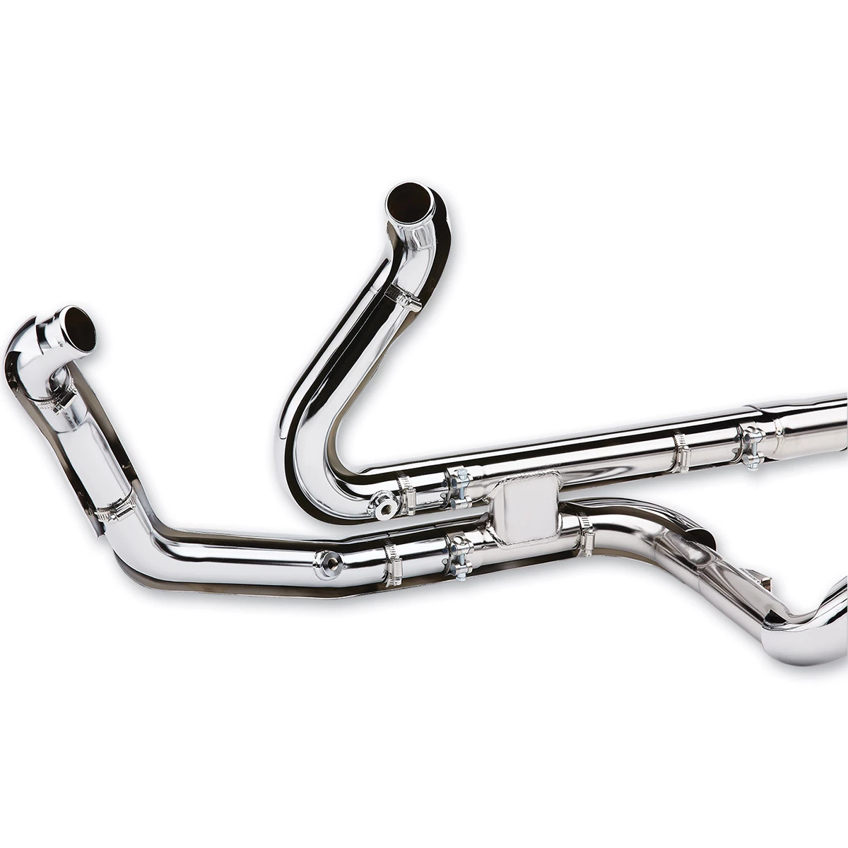 Cobra Dual Bung Power Port Dual Head Pipes Chrome 2 Cobra Dual Bung Power Port Dual Head Pipes Chrome - Image 2