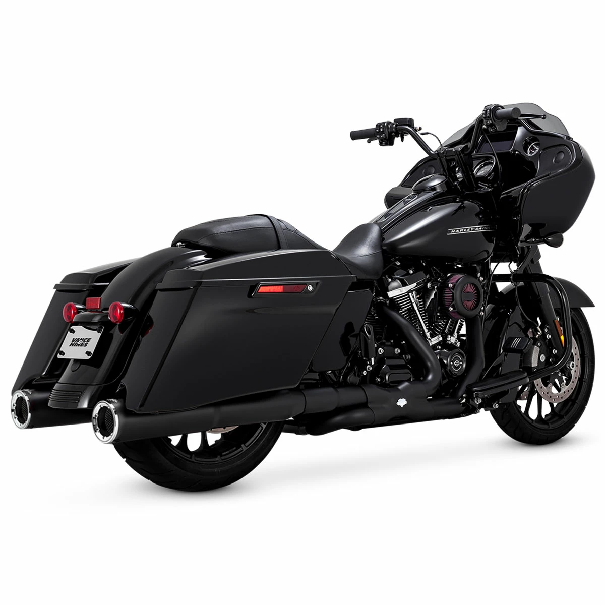 Vance & Hines Hi Output Slip-Ons Black With Chrome End Caps 2 Vance & Hines Hi Output Slip-Ons Black With Chrome End Caps - Image 2