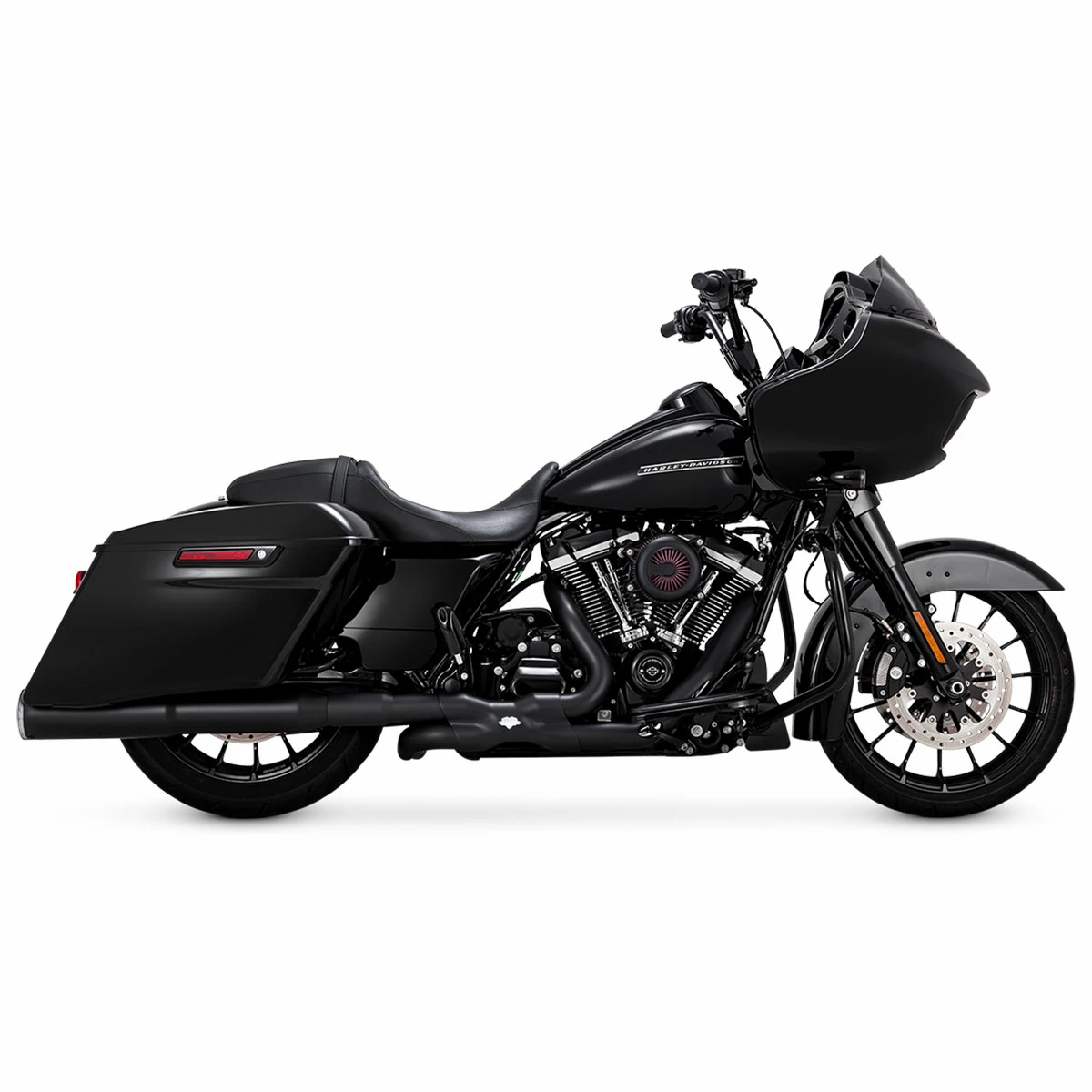 Vance & Hines Hi Output Slip-Ons Black With Chrome End Caps 3 Vance & Hines Hi Output Slip-Ons Black With Chrome End Caps - Image 3