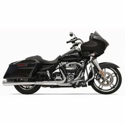 Bassani 4" DNT Megaphone Chrome Slip-On Mufflers With Chrome End Cap