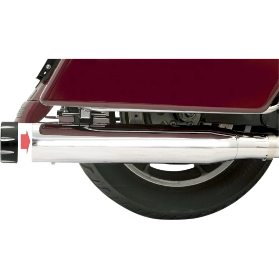 Bassani 4" Quick Change Series Chrome Slip-On Mufflers 1 Bassani 4" Quick Change Series Chrome Slip-On Mufflers