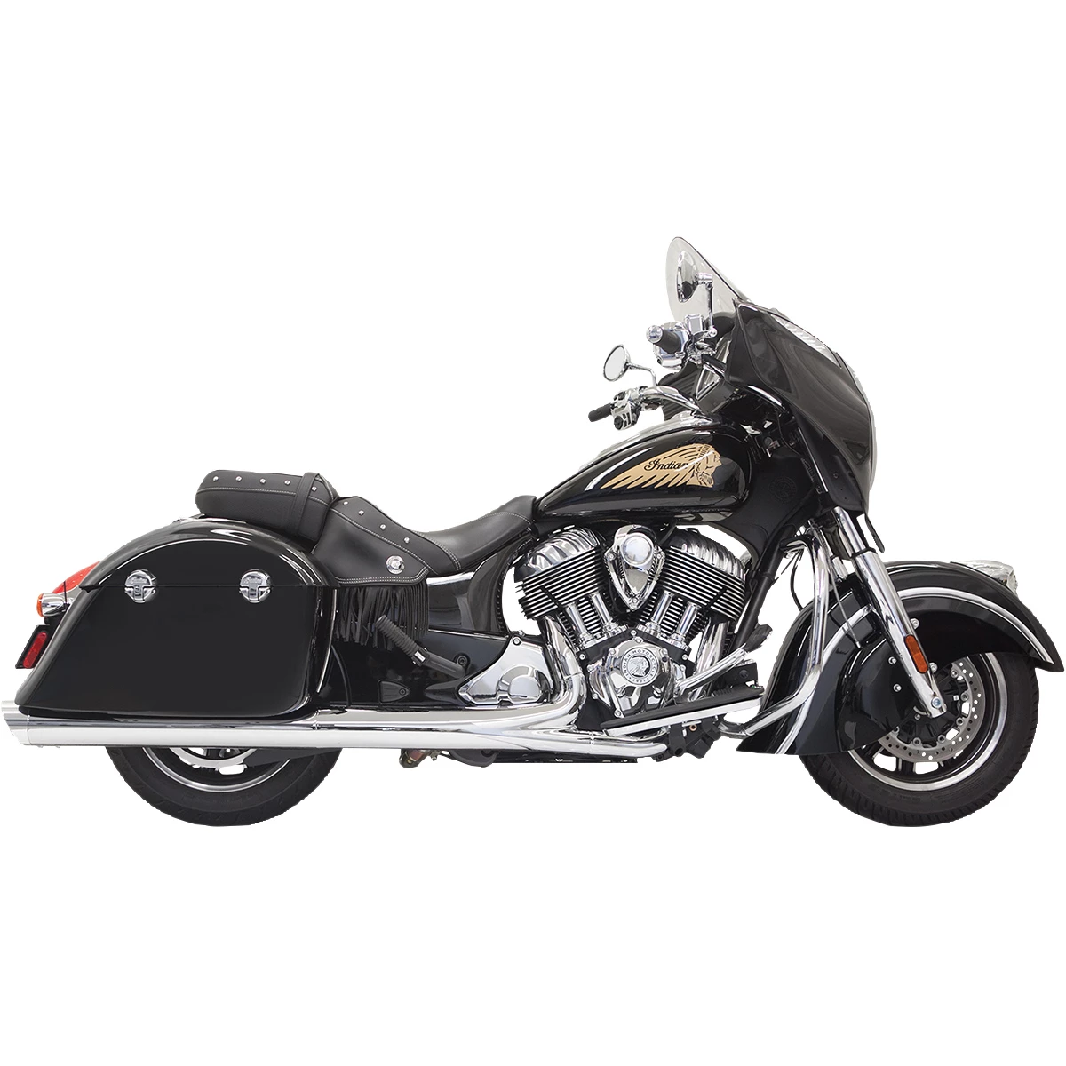 Bassani 4" Chrome Slip-On Mufflers 1 Bassani 4" Chrome Slip-On Mufflers