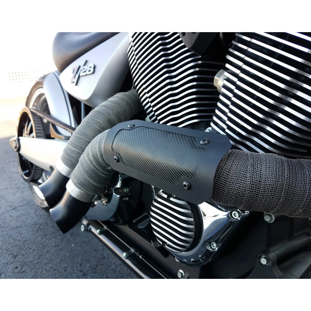 Design Engineering Inc. 4" X 8" Next Generation Onyx/Double Black Flexible Heat Shield 2 Design Engineering Inc. 4" X 8" Next Generation Onyx/Double Black Flexible Heat Shield - Image 2