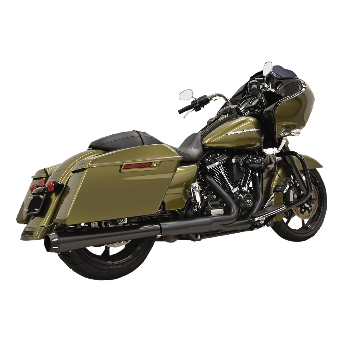 Bassani Crossover Eliminator 4" Megaphone DNT Slip-On Muffler Black 1 Bassani Crossover Eliminator 4" Megaphone DNT Slip-On Muffler Black