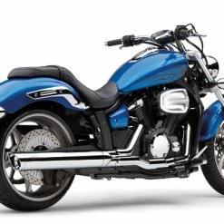 Cobra 4" Slip On Mufflers Chrome With Scalloped Tips