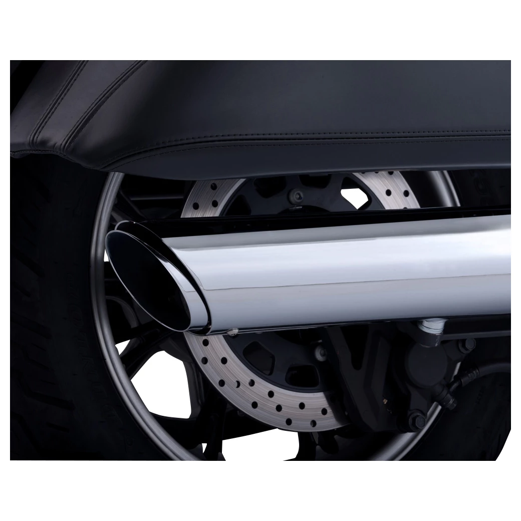 Vance & Hines Twin Slash 2-into-1 Slip On Chrome 1 Vance & Hines Twin Slash 2-into-1 Slip On Chrome